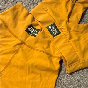 Daily Drills Mustard Activewear Ensemble